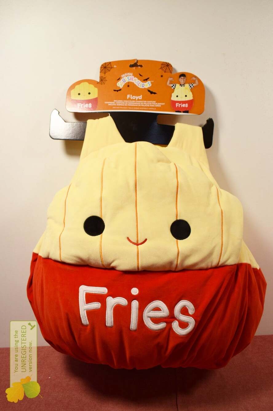 Squishmallows Kids' Floyd the French Fry Costume Bodysuit One Size
